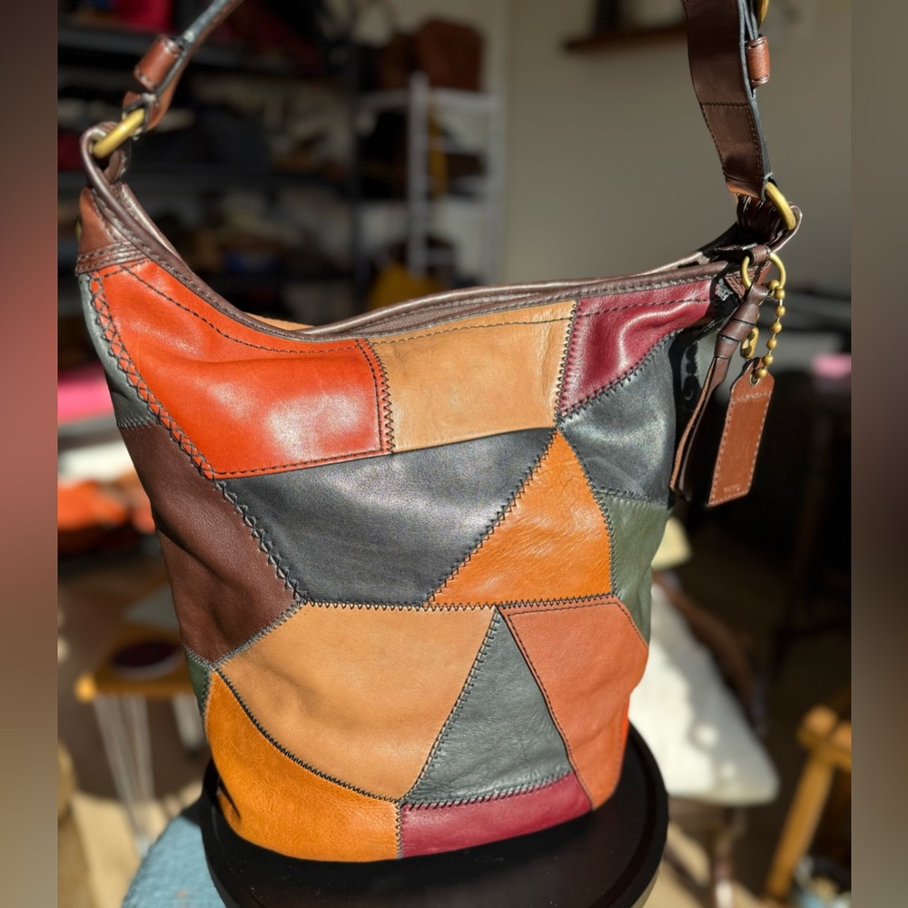 COACH 2007 Limited Edition Bleecker Patchwork Hobo XL Duffle